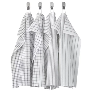 New IKEA RINNIG Tea Towel White/Dark Grey/Patterned 45x60 cm - Picture 1 of 6
