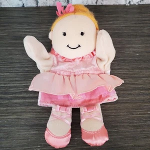 Manhattan Toy Pink Princess Hand Puppet - Children's Size - Orange Yarn Hair - Picture 1 of 5