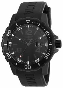 Reloj para hombre Invicta 21549 especial esfera negra con correa de poliuretano negro - Imagen 1 de 3