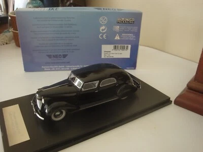 NEO SCALE MODELS- 46766- CHRYSLER C- 15 Imperial Town Car Le Baron noir 1937 - Photo 1/2