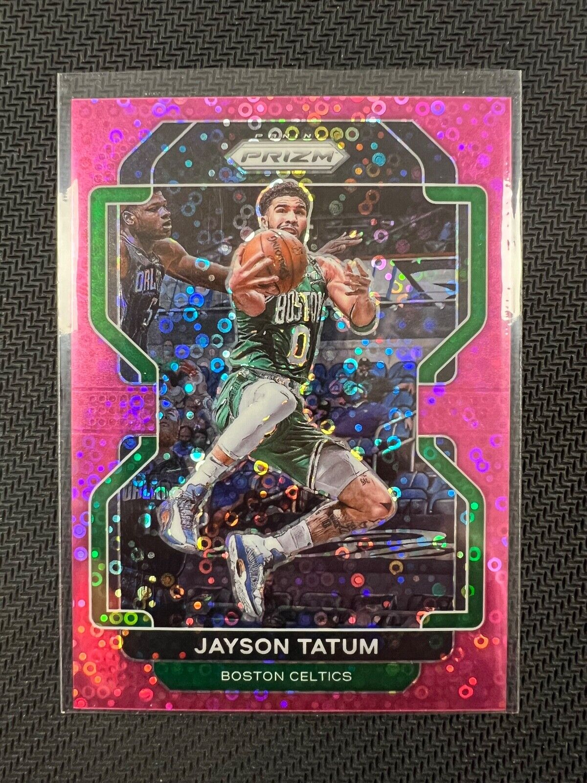 2021-22 Prizm JAYSON TATUM #13 Fast Break Pink Disco Prizm /50 Boston Celtics
