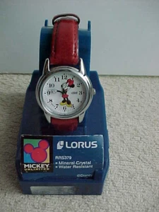 vintage new minnie mouse watch lorus quartz analog womens hong kong working cond - Picture 1 of 11