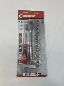 Crescent CSWS11C 17 Pc. SAE Socket Wrench Set Missing Extension - Picture 1 of 3