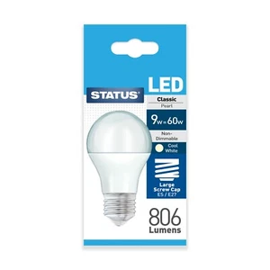 STATUS GLS 9W=806LM=60W WARM WHITE BULB - Picture 1 of 1