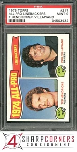 1975 TOPPS #217 TED HENDRICKS HOF ALL PRO LINEBACKERS PSA 9 - Picture 1 of 4