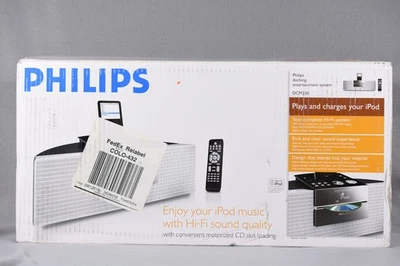 NEW IN BOX Philips Docking Entertainment System For iPod DCM230 In Silver RARE - Image 1 of 4
