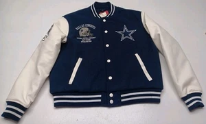 NWT NFL Team Apparel Dallas Cowboys Varsity Bomber Jacket Men’s Medium - Picture 1 of 13