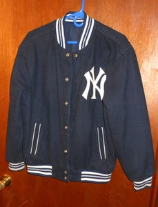 Giacca Bomber Vintage JH Designs Anni 90 Reversibile New York Yankees Varsity PICCOLA - Foto 1 di 17