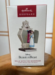 Hallmark 2025 Beauty And The Beast BELLE WITH THE WARDROBE Ornament ~ New - Picture 1 of 4