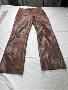 Vintage Women's Wilson’s Leather Pants Pelle Studio 90s Y2K Size 2 30x29 - Picture 1 of 5