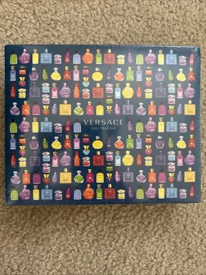 Versace Man Eau Fraiche Set 1.7 OZ Colonia + Gel de Ducha + Aftershave para Hombres Nuevo Foto 1 de 4