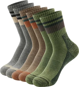 Herren Wandern Crew Socken gepolstert feuchtigkeitsableitend Sportstiefel Socken Outdoor, T - Bild 1 von 12