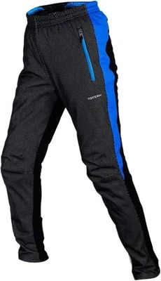 Tofern Winter Herren Fahrradhose Lange Thermo Outdoorhose mit Fleecefutter - MTB