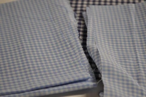 Tessuto Gingham 3 pezzi tonalità di (blu) - Foto 1 di 3