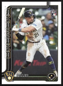 2025 Topps Update Series Base Caleb Durbin RC Milwaukee Brewers #US170 - Bild 1 von 2