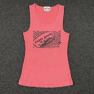 Ron Jon Surf Shop Women’s Tank Top Tube Top Size Medium Pink 90s Beach Club Rave - Image 1 of 4