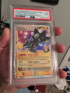 PSA 9 2021 Pokemon Celebrations Luxray GL LV X-Holo Classic Coll Rising Rivals - Picture 1 of 6