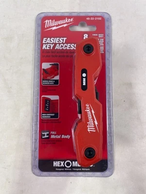 Milwaukee 48-22-2182 8-Key Folding Hex Key Set - Image 1 of 2