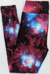 TC2 Lularoe Leggings Galaxy Stars Nebula Black Hole Constellation 149246 - Picture 1 of 3