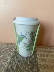 Lenox Butterfly Meadow Double Wall Ceramic Travel Mug New With Tags @ - Picture 1 of 5