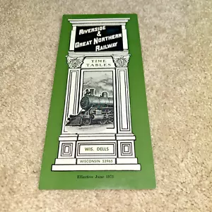 Riverside & Great Northern Railway 1971 horarios/folleto - Wisconsin Dells - Imagen 1 de 5