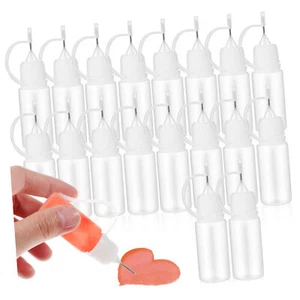 20 Pezzi Bottiglia Ago Punta di Precisione Bottiglie Applicatore di Colla con Fine - Foto 1 di 9