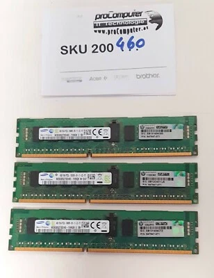 Ram / Server / Samsung / 3x4GB / PC3L-10600R-09-11-C2-P2 / M393B5270DH0-YH9Q9 E - Bild 1 von 2