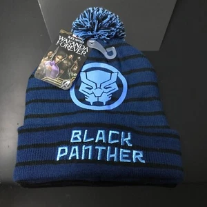 Marvel Black Panther Icon Boys Beanie Wakanda Forever - Picture 1 of 4