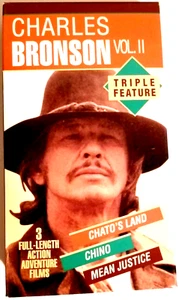 Charles Bronson Vol. II Triple Feature (VHS, 1997)(Western) Chato's Land, Chino! - Picture 1 of 6