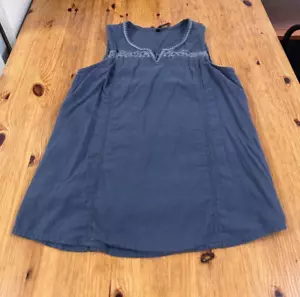 Kuhl Katrin Tank top gray Embroidered sleeveless 100% Organic Cotton size XS - Picture 1 of 10