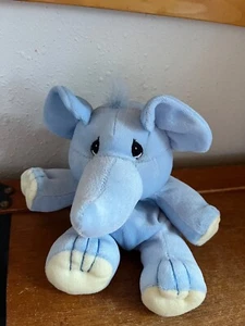 Precious Moments Tender Tails hellblau Plüsch Floppy Elefant Stofftier - - Bild 1 von 13
