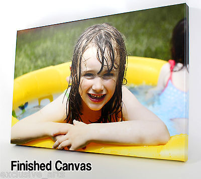 PERSONALISED 30x20 LARGE A1 CANVAS PRINT PHOTO ON 18MM DEEP LACQUERED/WATERPROOF • 27.29£