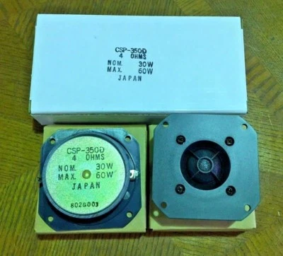 BOSS 2) New MGT Car Audio CSP-350D 3" 60W 4ohm Flush Silk Soft Dome Tweeters JAPAN