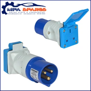 JEFFERSON 16A A 13A ADATTATORE PRESA ALL-IN-ONE GENERATORE CARAVAN CAMP 240V - Foto 1 di 3