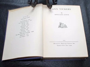 Ann Vickers ~ Sinclair Lewis ~ Doubleday Doran & Co. ~ 1933 ~ HC - Picture 1 of 8