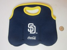 Coca Cola San Diego Padres MLB Baseball Drink Carrier Blue/Yellow 6-Pack Holder
