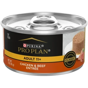 24 Pack Purina Pro Plan, Chicken Beef, Wet Cat Food, 3 oz Cans - Picture 1 of 7