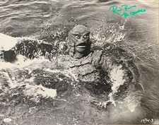 Ricou Browning auto signed insc. 16x20 photo Creature from the Black Lagoon JSA