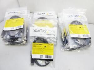 LOT OF 29 StarTech Cables | 3ft USB 2.0 A to B Cable Male To Male | USB2HAB3 |