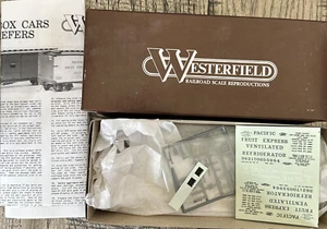 Westerfield Kit HO #1801 R-30-1 Refrigerator Pacific Fruit Express Unassembled - Picture 1 of 2