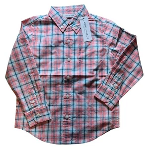 Janie and Jack Plaid Long Sleeve Button Front Shirt Kids Size 4 New With Tags! - Picture 1 of 4
