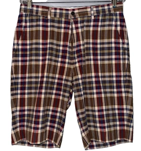 Polo Ralph Lauren Shorts Mens 32 Madras Plaid Golf Boating Beach 11” Inseam - Picture 1 of 16