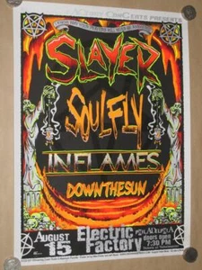 SLAYER - SIGNED & NUMBERED LIMITED EDTION SILKSCREEN PRINT 67 OUT OF 150 - Bild 1 von 1