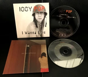 IGGY POP 2X UK 1990's PROMO EDIT EX CD SINGLES I WANNA LIVE 3TRACK & Corruption - Picture 1 of 4