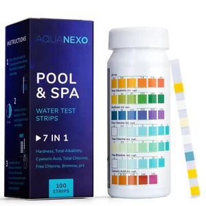 Aquanexo Pool Teststreifen 7in1, pH und Chlor Wassertester 100 st. - Bild 1 von 7