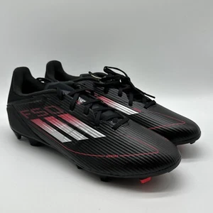 Adidas F50 League FG/MG Soccer Cleats Men's Size 10.5 Black/Red Shoe Footwear - Picture 1 of 10