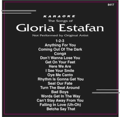 GLORIA STEFAN Karaoke CD+G 17 TRACKS Backstage #8417 IN ORIGINAL Black Sleeve - Image 1 of 2