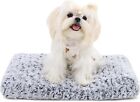 Washable Dog Bed Deluxe Plush Dog Crate Beds Fulffy Comfy Kennel Pad Anti Slip