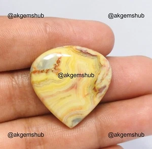 31,00 kt Natürliche Birne Verrückte Spitze Achat Spiritueller Cabochon Edelstein 27 x 27 x 6 mm - Bild 1 von 8