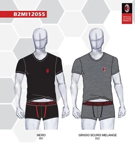 Official AC MILAN UNDERWEAR Set For Boys Boxer + T-Shirt Ibrahimovic - Picture 1 of 2